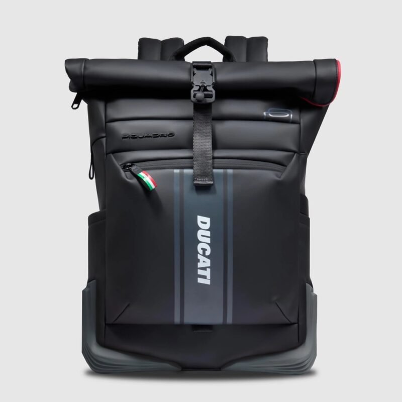 Roll top backpack for laptop "Piquadro x Ducati"