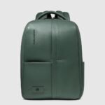 Leather laptop backpack 14"