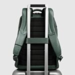 Leather laptop backpack 14"