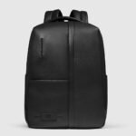 Leather laptop backpack