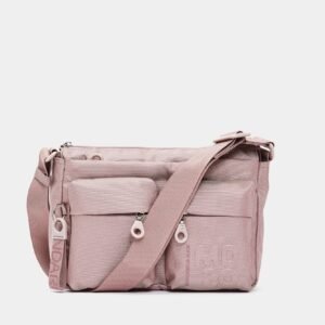 LAARNA Webbing Strap Leather Shoulder Bag Small