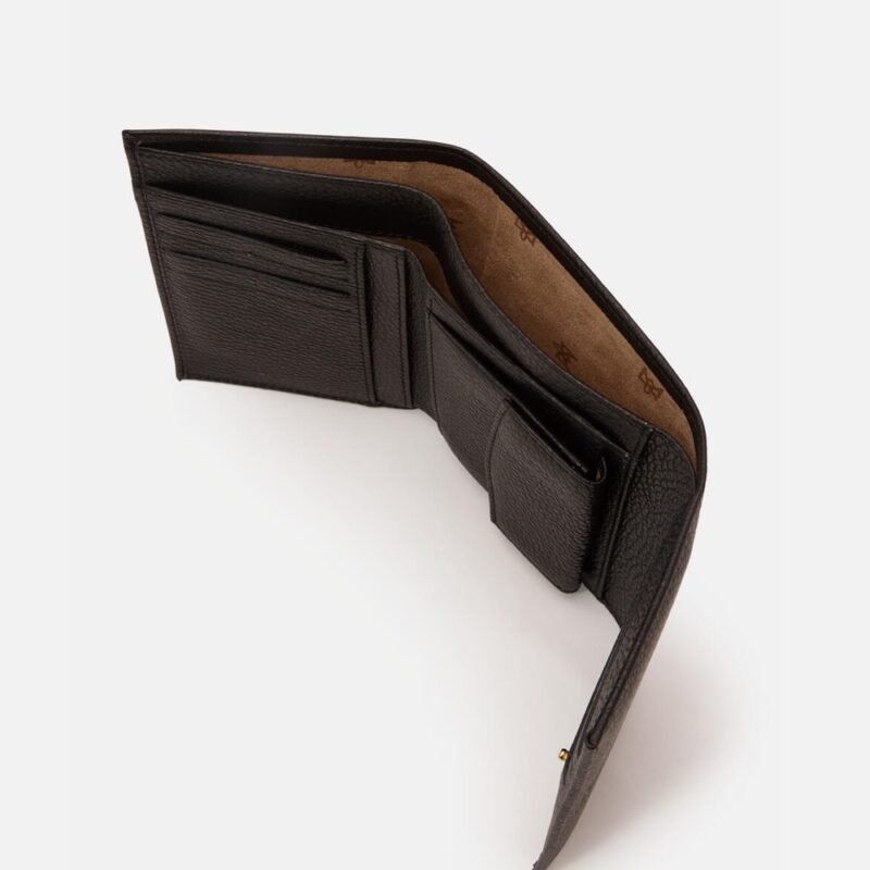 Leather compact wallet