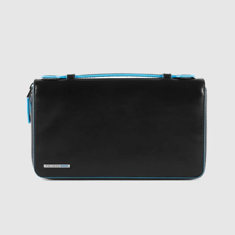 Travel document holder with top handle