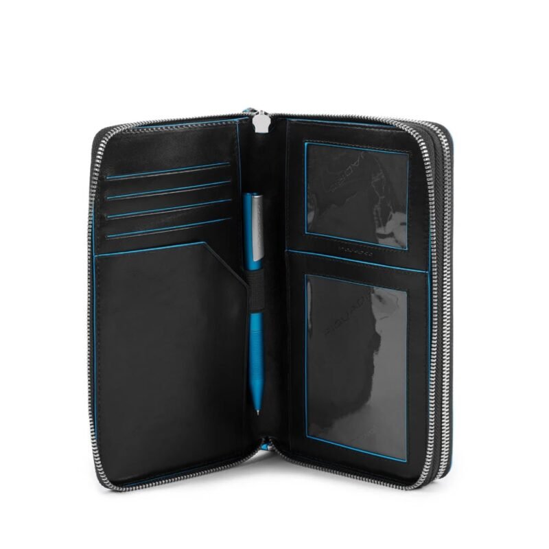 Travel document holder with top handle