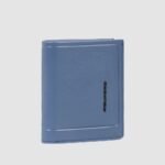Vertical wallet with coin pocket