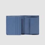 Vertical wallet with coin pocket