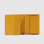 Vertical wallet with coin pocket