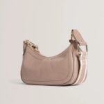 LAARNA Webbing Strap Leather Shoulder Bag Small