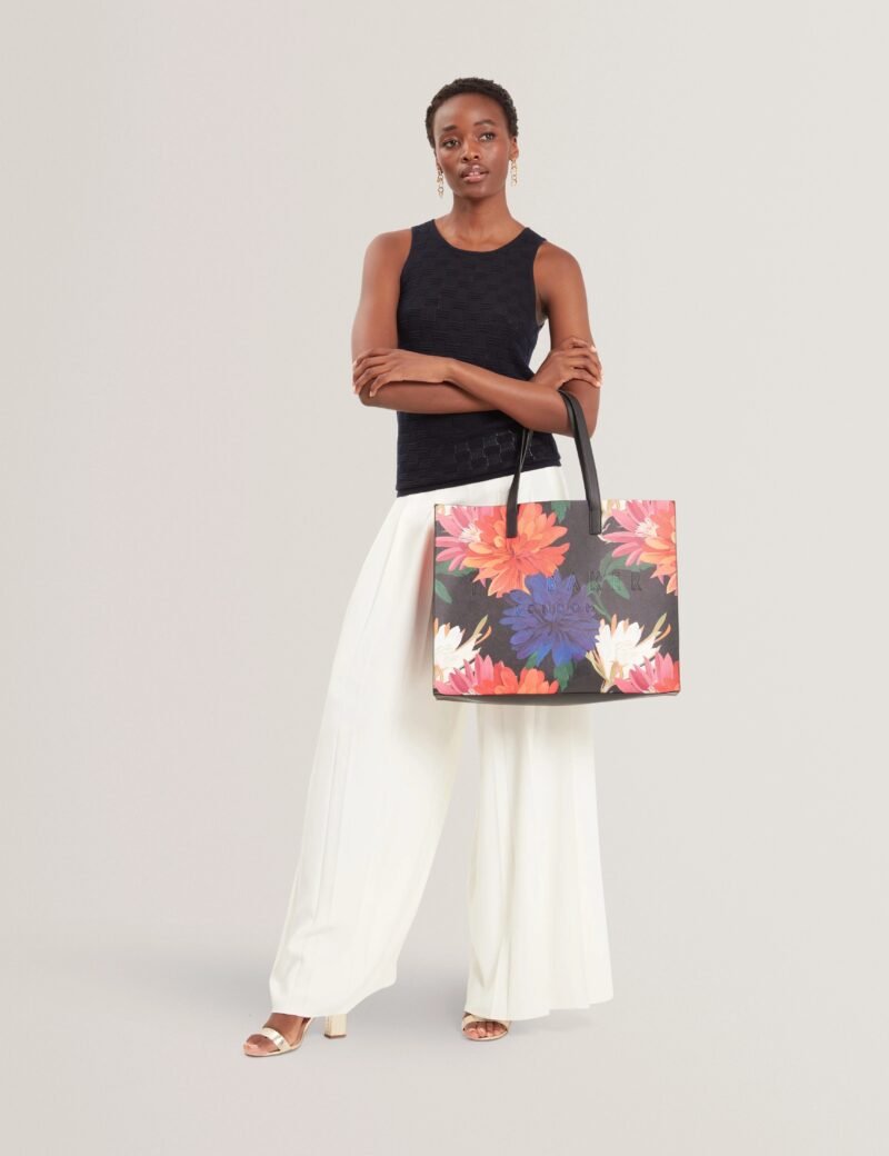 AMARDI Printed Dahlia Extra Large Icon Bag AMARDI Printed Dahlia Extra Large Icon Bag