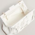 FIORELL Flower 3D Applique Clutch Bag