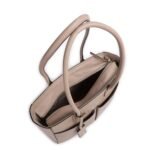 Leather computer tote bag 14"