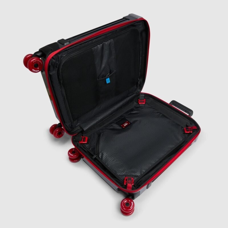 Piquadro x Ducati" limited-edition Cabin suitcase
