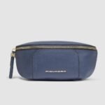 Leather bum bag with RFID protection
