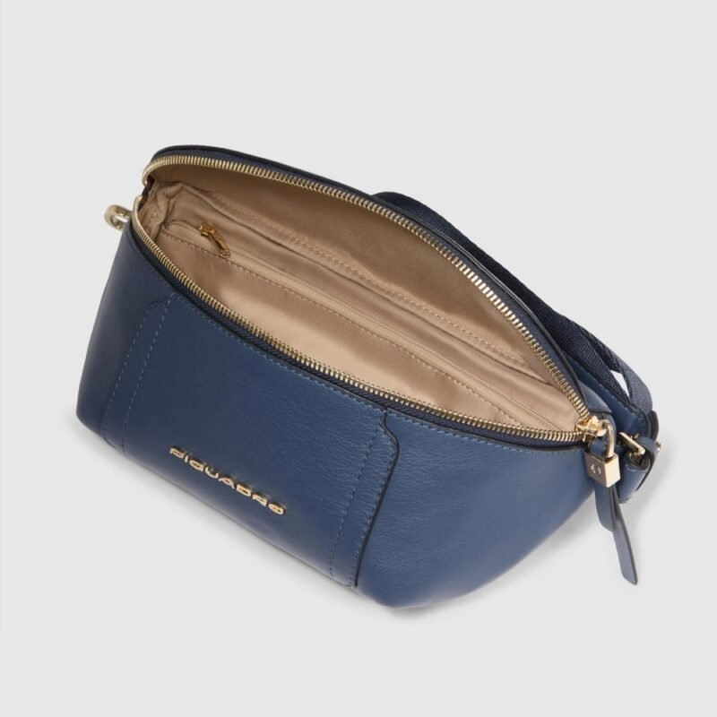 Leather bum bag with RFID protection
