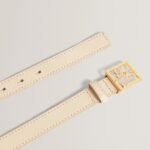 SCRIPTT TB Script Buckle Slim Leather Belt