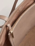 LENYYA Leather Wide Tote Bag