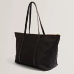 NYCOLE Nylon Large Wide Tote Bag
