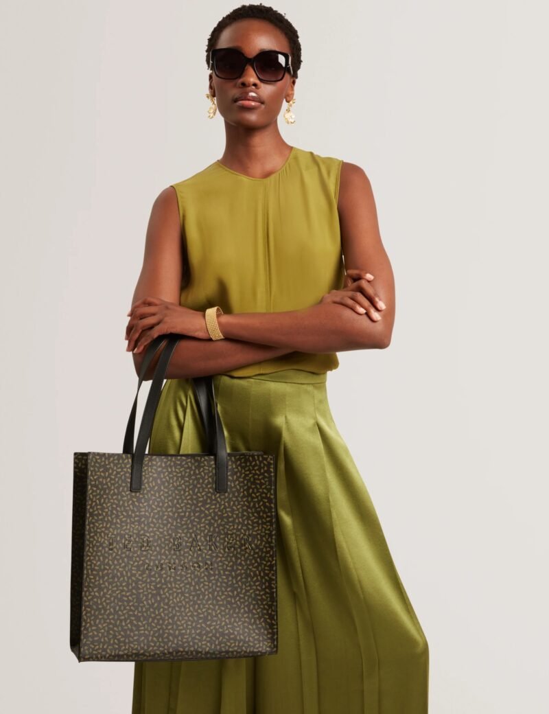 DARSHAY Ditsy Printed Large Icon Tote Bag