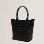 JJOSLYN Croc Effect Knot Bow Tote Bag