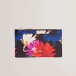 AMALIAS Dahlia Print Leather Card Holder Purse