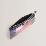 AMALIAS Dahlia Print Leather Card Holder Purse