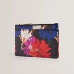 AMALIAS Dahlia Print Leather Card Holder Purse