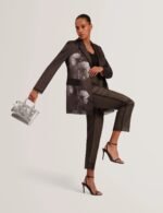 JIMISIE Metallic Knot Bow Mini Tote Bag
