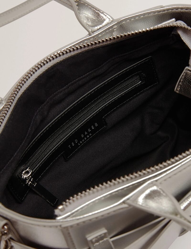 JIMISIE Metallic Knot Bow Mini Tote Bag