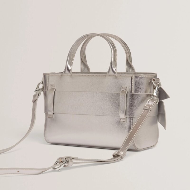 JIMISIE Metallic Knot Bow Mini Tote Bag