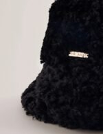 FLUFFYI Shearling Wide Brim Bucket Hat