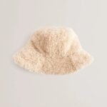 FLUFFYI Shearling Wide Brim Bucket Hat