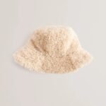 FLUFFYI Shearling Wide Brim Bucket Hat
