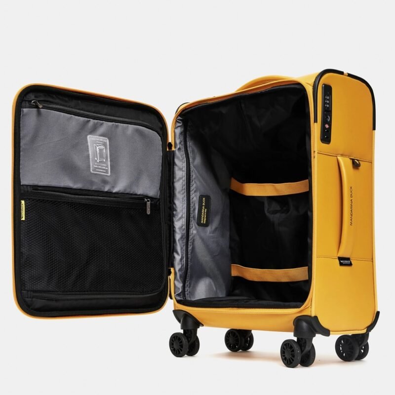 ECO COATED Soft Trolley Cabin Luggage (4 wheels)