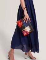 AMARSAY Printed Dahlia Icon Envelope Pouch