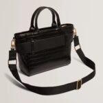 JJOSIA Croc Effect Knot Bow Crossbody Bag