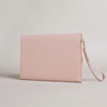 NIKKEY Knot Bow Vinyl Envelope Clutch Bag