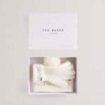 KERIIS Rhinestone Knitted Hat and Gloves Set