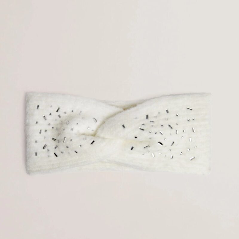 PENAOPA Rhinestone Detail Knitted Headband