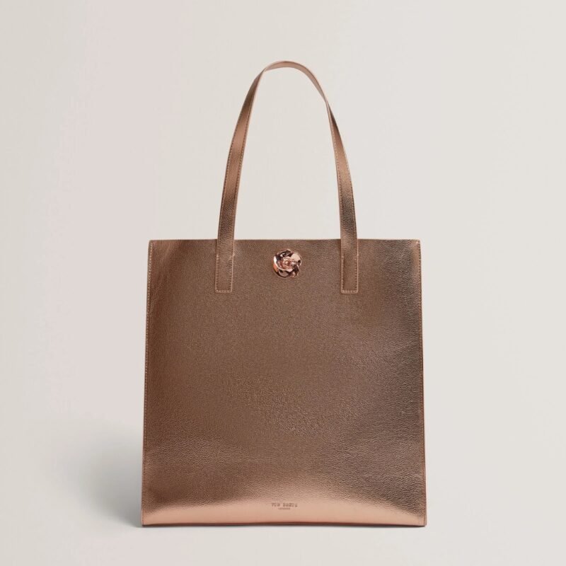 ROSMAH Rose Detail Metallic Large Icon Bag