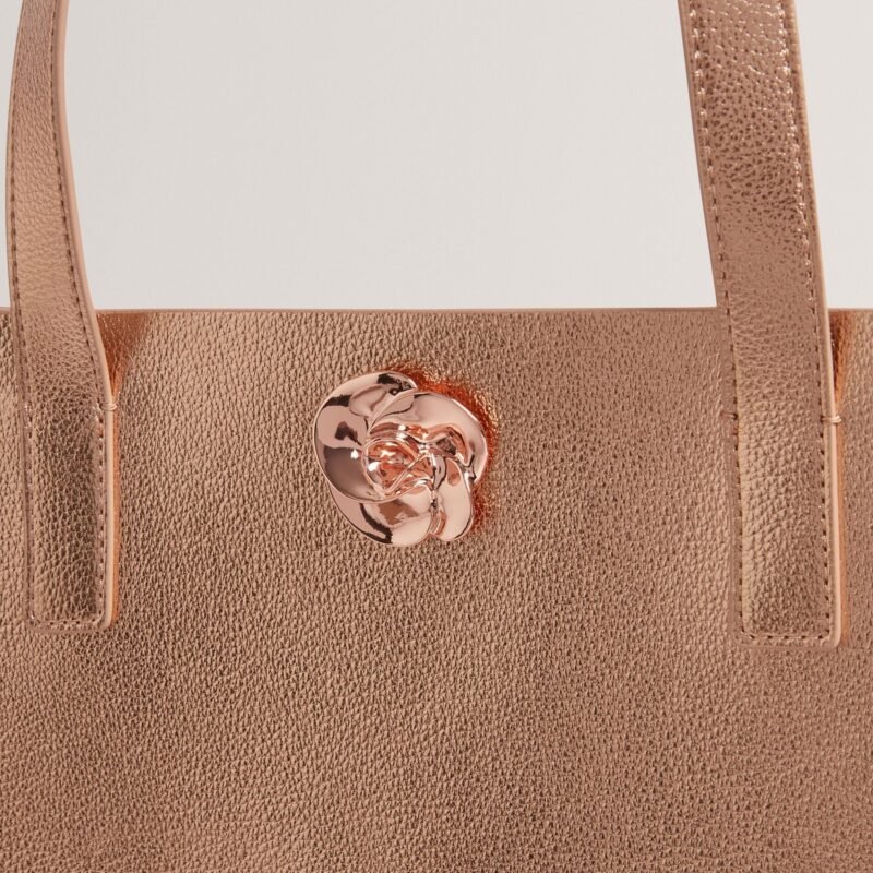 ROSMAH Rose Detail Metallic Large Icon Bag