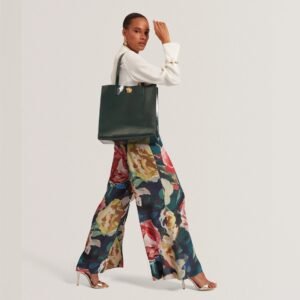 ROSENNI Rose Detail Crinkle Large Tote Bag