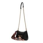 Crossbody bag with foulard