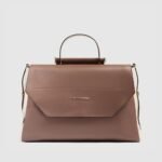Leather laptop satchel bag 14"