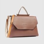 Leather laptop satchel bag 14"