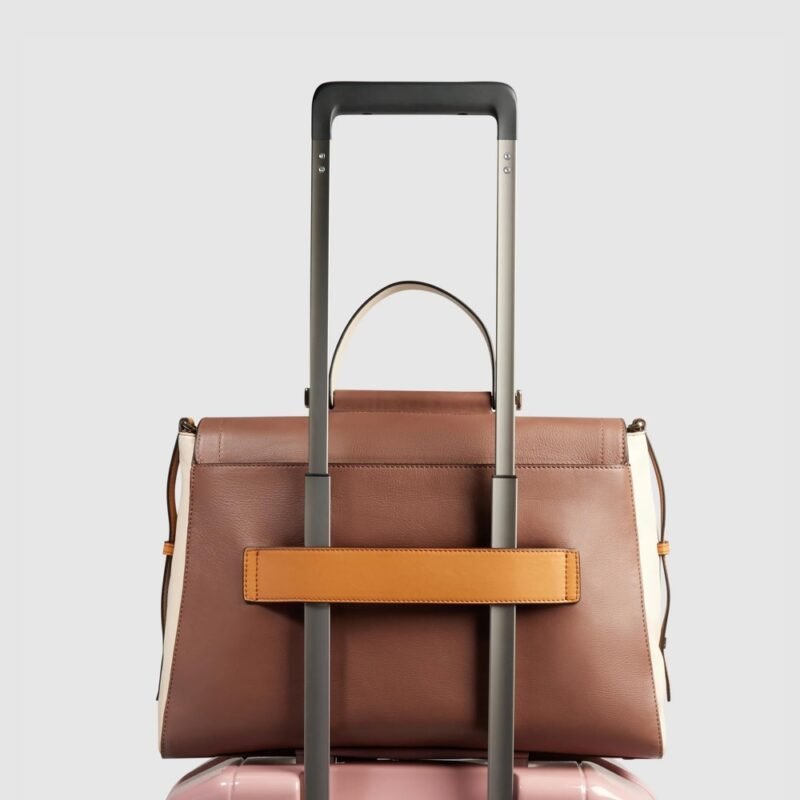 Leather laptop satchel bag 14"