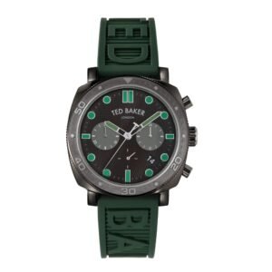 CAINE Silicon Strap Green Watch