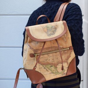 Geo Classic Backpack with leather corners