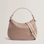 LYSHIA Webbing Large Leather Hobo Bag