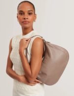 LYSHIA Webbing Large Leather Hobo Bag