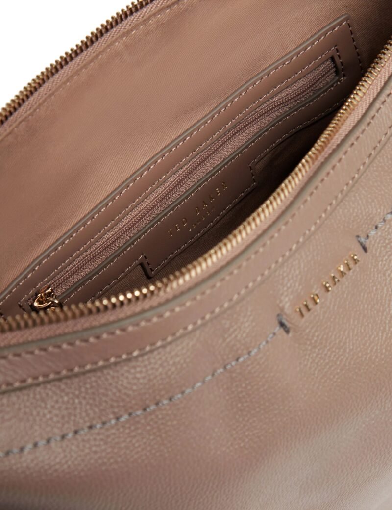 LYSHIA Webbing Large Leather Hobo Bag